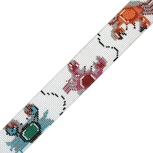 Crab Invasion Belt Painted Canvas The Meredith Collection 