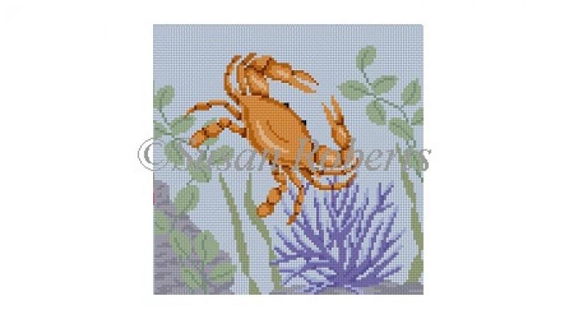 Crab Painted Canvas Susan Roberts Needlepoint Designs Inc. 