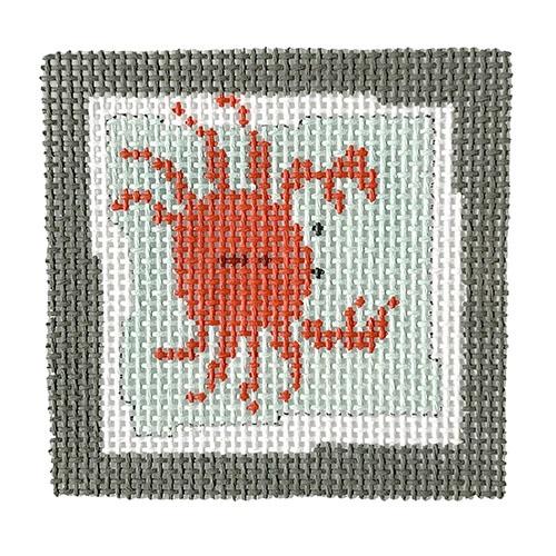Crab - Red/Orange Painted Canvas Pippin 