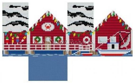 Crab Shack Painted Canvas Susan Roberts Needlepoint Designs, Inc.  - 1
