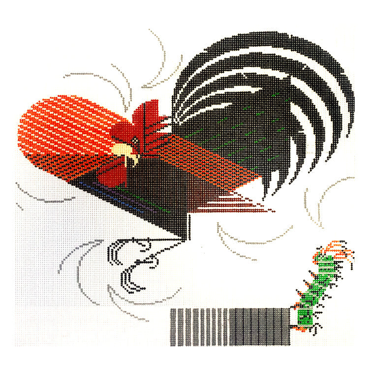 Crawling Tail Painted Canvas Charley Harper 