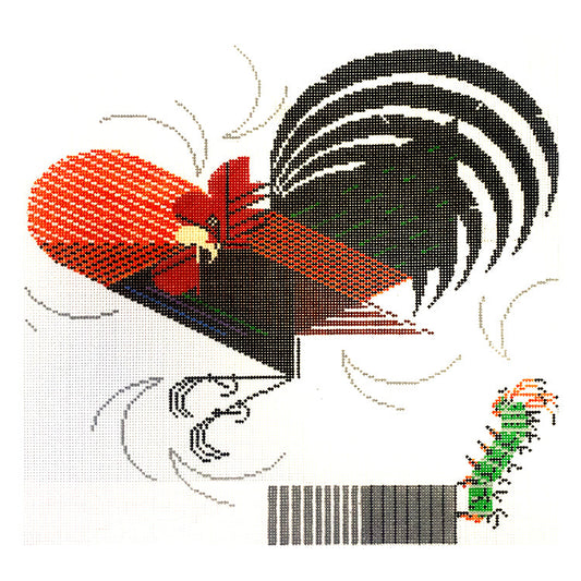 Crawling Tail Painted Canvas Charley Harper 