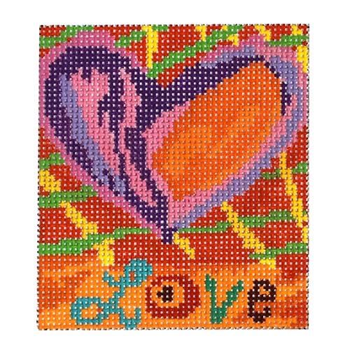 Crazy Love Painted Canvas Birds of a Feather  - 1
