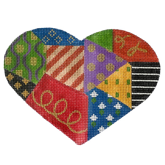 Crazy Quilt with SG Painted Canvas Patricia Sone  - 1