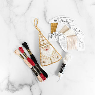 Cream Santa Cone Kit & Online Class Online Classes Kirk & Bradley 
