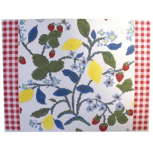 Crewel Summer Painted Canvas The Plum Stitchery  - 1