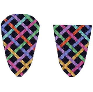 Criss Cross Scissors Case Painted Canvas Associated Talents 
