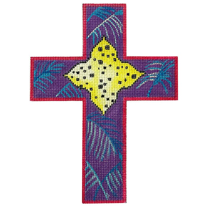 Cross #2 Painted Canvas Colors of Praise  - 1