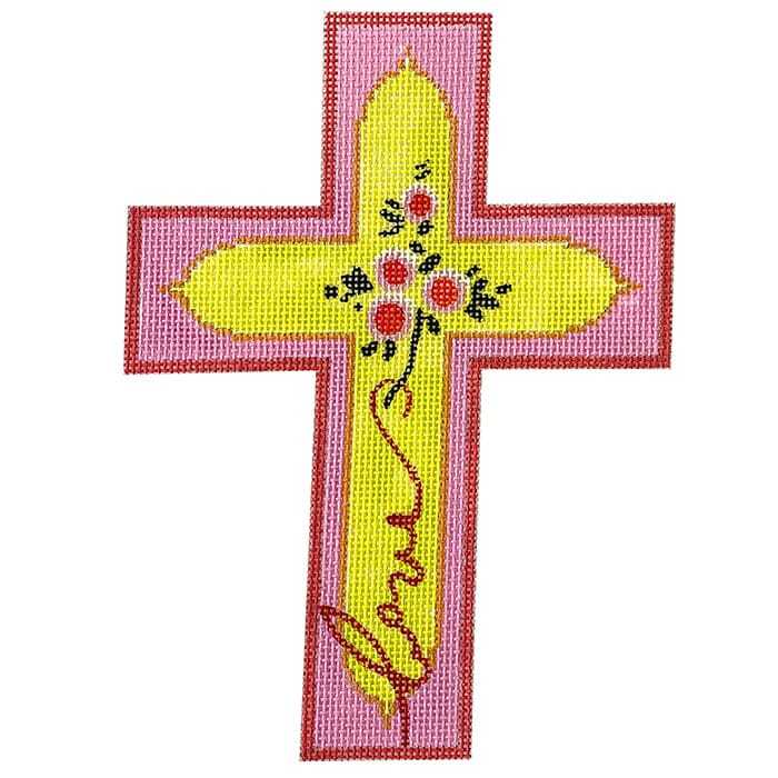 Cross #3 Painted Canvas Colors of Praise  - 1