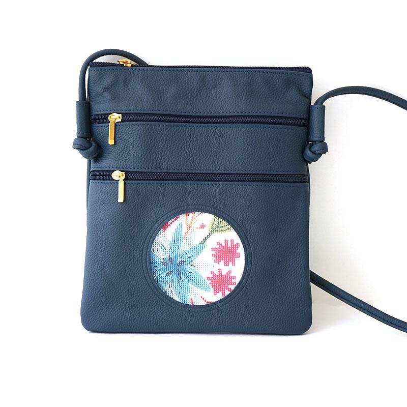 Cross Body Purse - Navy Leather Goods Lee's Leather Goods 
