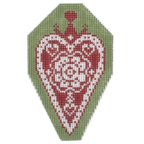 Crown My Heart Painted Canvas Blue Ridge Stitchery  - 1
