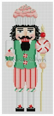Cupcake Guard Nutcracker Painted Canvas Susan Roberts Needlepoint Designs, Inc.  - 1