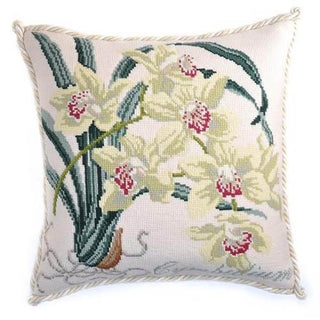 Cymbidium (Boat Orchid) Needlepoint Kit Kits Elizabeth Bradley Design 
