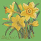 Daffodil Needlepoint Kit Kits Elizabeth Bradley Design Grass Green 