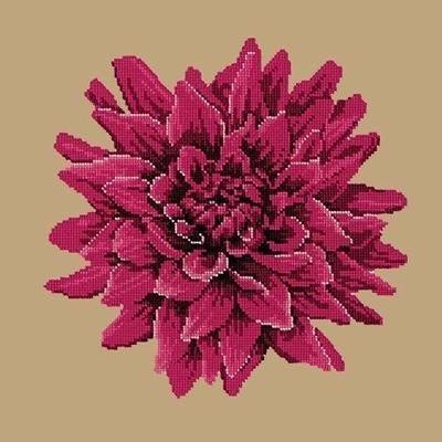 Dahlia Needlepoint Kit Kits Elizabeth Bradley Design Sand 
