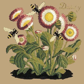 Daisy Needlepoint Kit Kits Elizabeth Bradley Design Sand 
