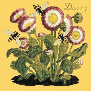 Daisy Needlepoint Kit Kits Elizabeth Bradley Design Sunflower Yellow 
