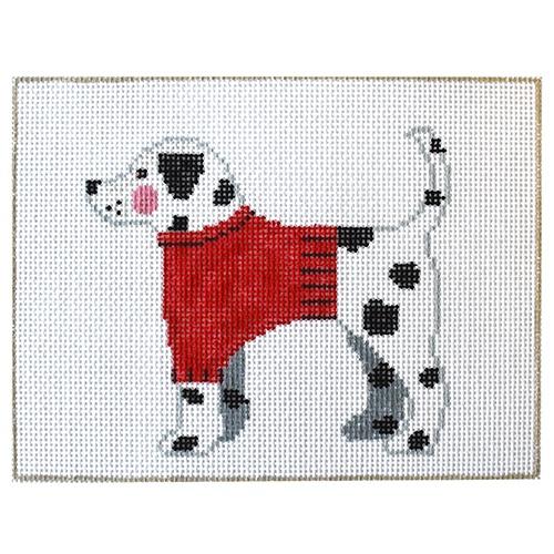 Dalmation with Woof Painted Canvas Kathy Schenkel Designs  - 1