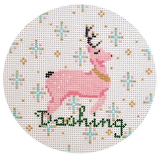 Dashing Ornament Painted Canvas The Plum Stitchery 
