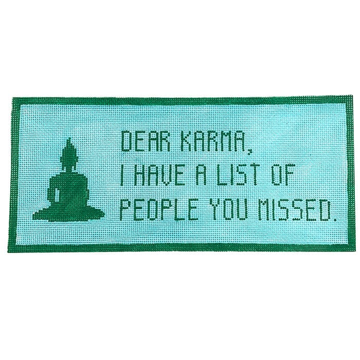 Dear Karma Painted Canvas Kristine Kingston  - 1