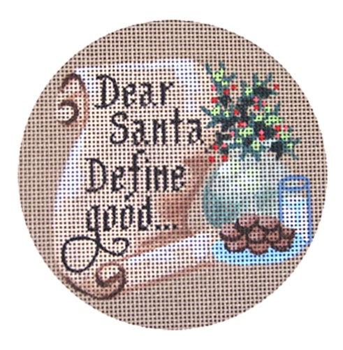 Dear Santa, Define Good Painted Canvas Danji Designs 