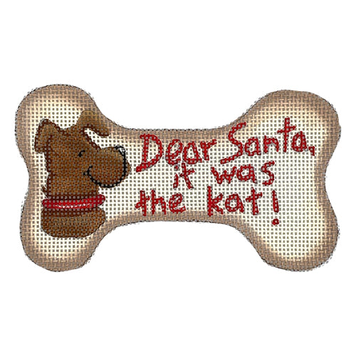 Dear Santa, It Was the Kat Painted Canvas CBK Needlepoint Collections 
