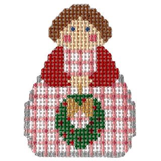 December Angel Ornament Painted Canvas Stitch Its 
