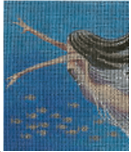 Deep Blue Painted Canvas Lee's Needle Art Inc.  - 1