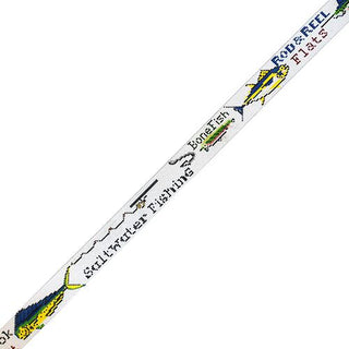 Deep Sea Fishing Collage Belt Painted Canvas The Meredith Collection 
