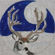 Deer Ornament Painted Canvas Melissa Prince Designs  - 1