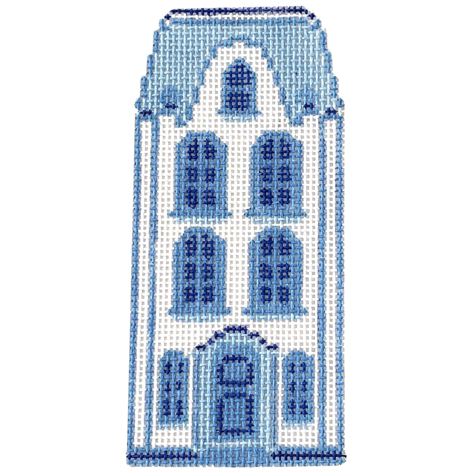 Delft House #6 Painted Canvas The Plum Stitchery 
