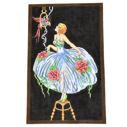 Delicately Perched Painted Canvas The Meredith Collection  - 1