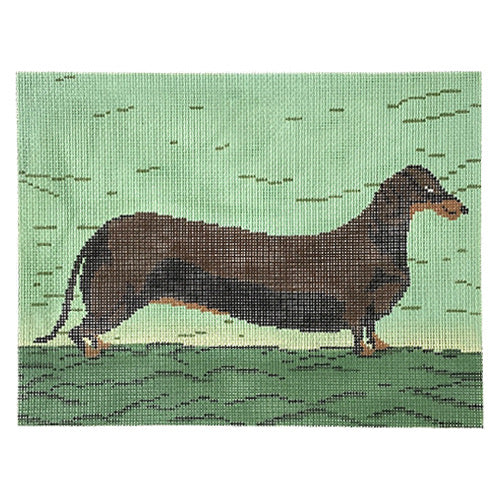 Delilah Dog Painted Canvas Cooper Oaks Design  - 1