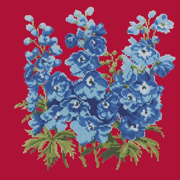 Delphinium Kits Elizabeth Bradley Design Bright Red 
