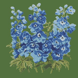 Delphinium Kits Elizabeth Bradley Design Dark Green 
