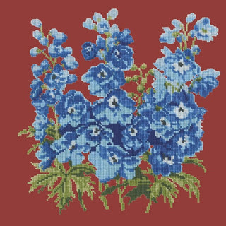 Delphinium Kits Elizabeth Bradley Design Dark Red 
