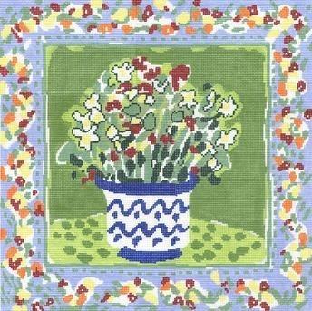 Denise's Bouquet Painted Canvas Cooper Oaks Design  - 1