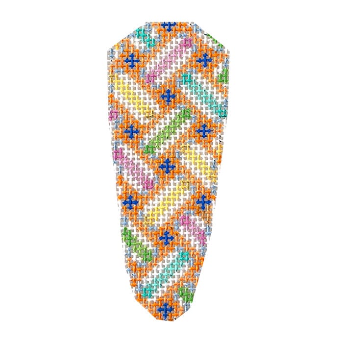 Diagonal Weave Baby Carrot Painted Canvas Associated Talents 
