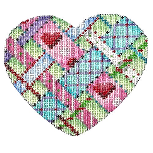 Diagonal Woven Ribbons Heart Painted Canvas Associated Talents 