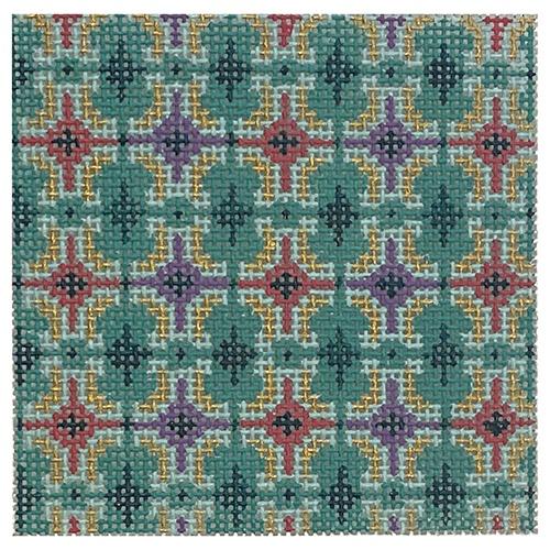 Diamonds Coaster Painted Canvas Danji Designs  - 1