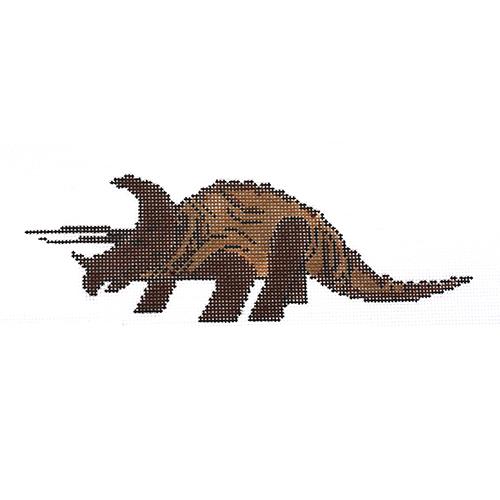 Dino Ornament Painted Canvas Charley Harper  - 1