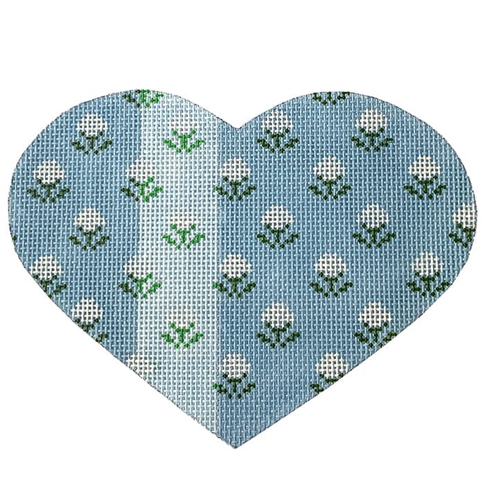 Ditsy Heart with SG Painted Canvas Patricia Sone 
