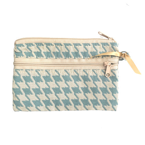 Ditty Bag - 80 Spa Houndstooth (Ivory/Blue) Accessories Hug Me Bags 