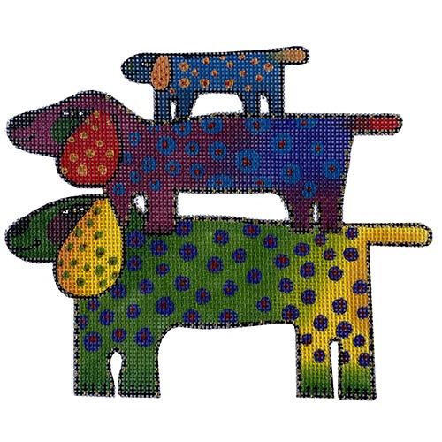 Dog Tribe Painted Canvas Danji Designs  - 1