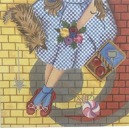 Dorothy of Oz Picnic Painted Canvas Alice Peterson Company 