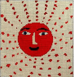 Dot Sun Painted Canvas Birds of a Feather  - 1