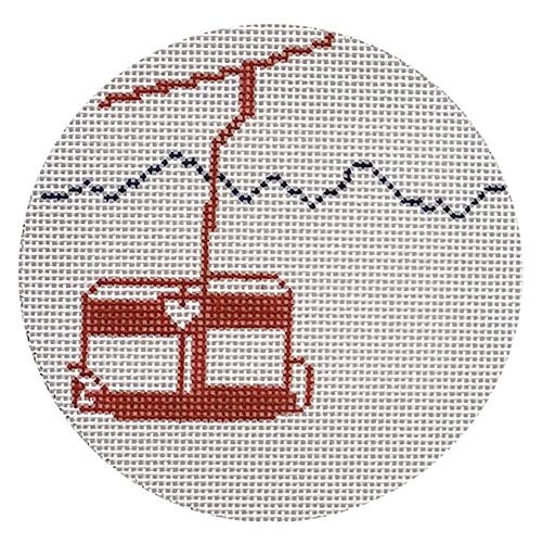 Double Chair Painted Canvas Alice & Blue 
