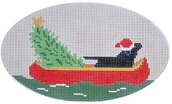 Downstream Lab Painted Canvas CBK Needlepoint Collections 