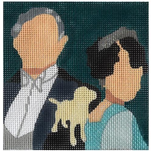 Downton - Lord and Lady Grantham Painted Canvas Melissa Prince Designs 