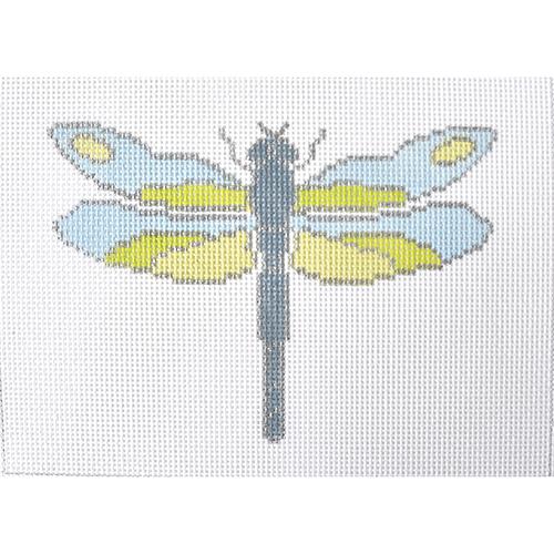 Dragonfly Pillow Painted Canvas J. Child Designs 